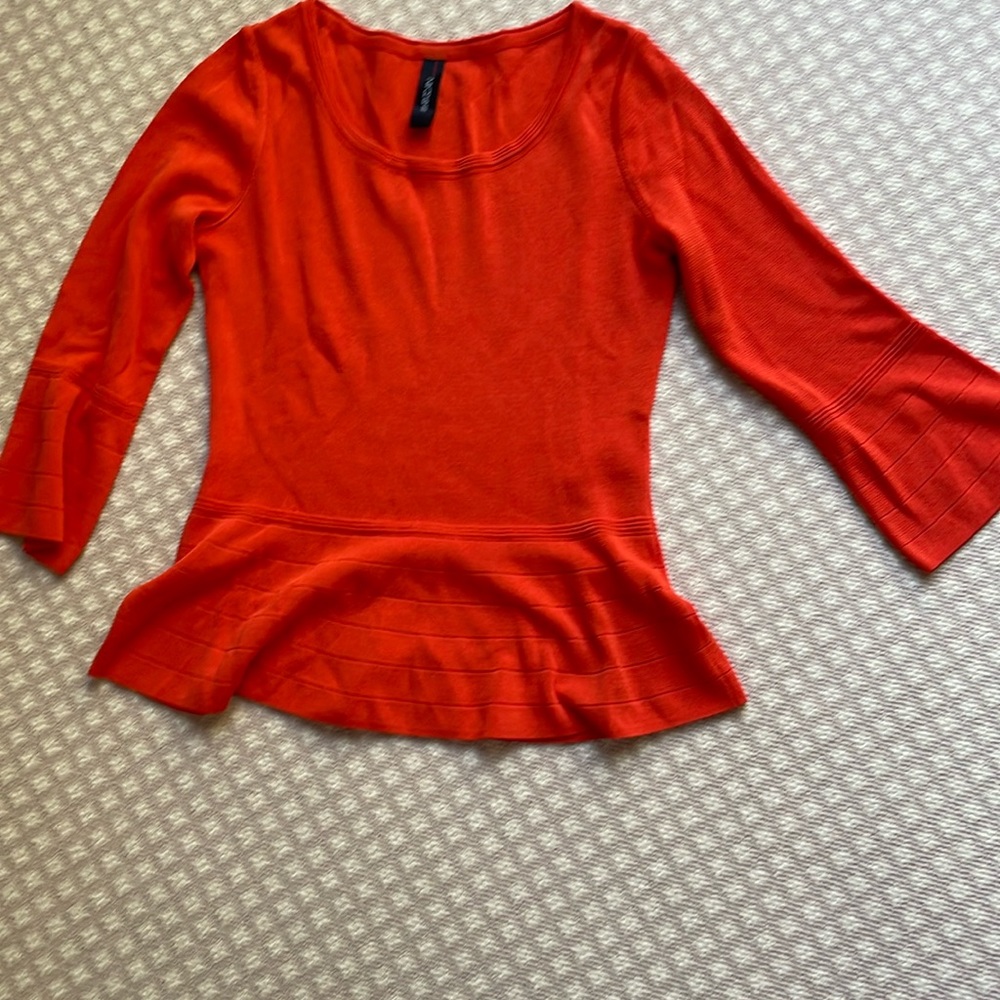 Beautiful orange, Marc Cain sweater. Never worn.  Perfect for spring.
